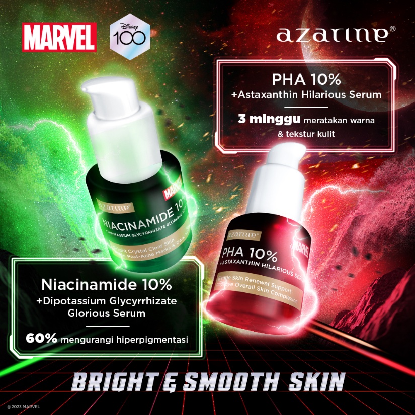 Azarine x Marvel Niacinamide 10% + Dipotassium Glycyrrhizate Glorious Serum 20ml
