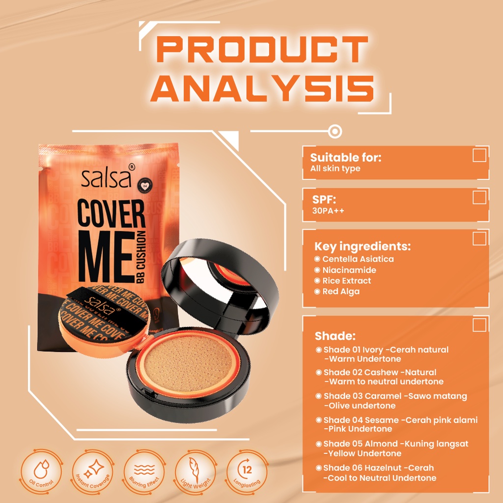 Salsa Cover Me BB Cushion - Sesame