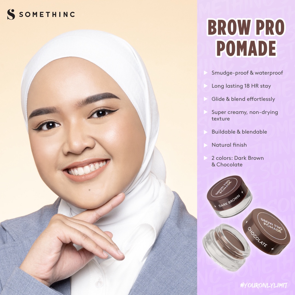 Somethinc Brow Pro Pomade 18Hr Stay - Dark Brown