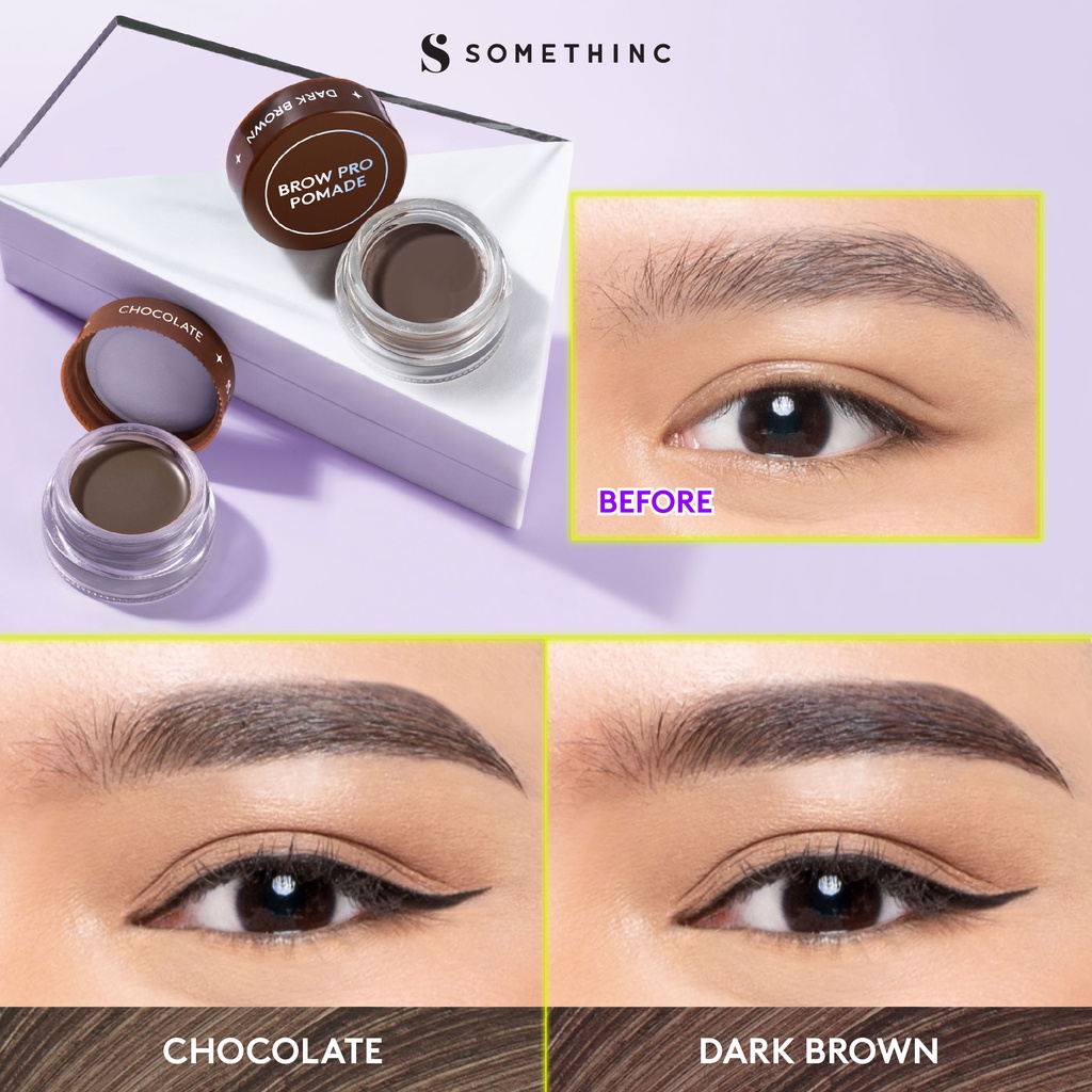 Somethinc Brow Pro Pomade 18Hr Stay - Dark Brown