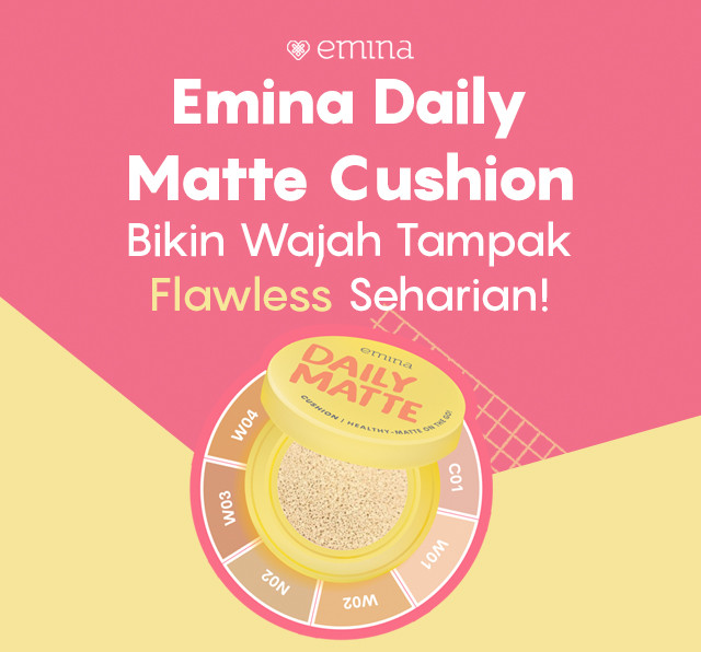 Emina Daily Matte Cushion SPF25 PA++ 15gr - W03 Caramel