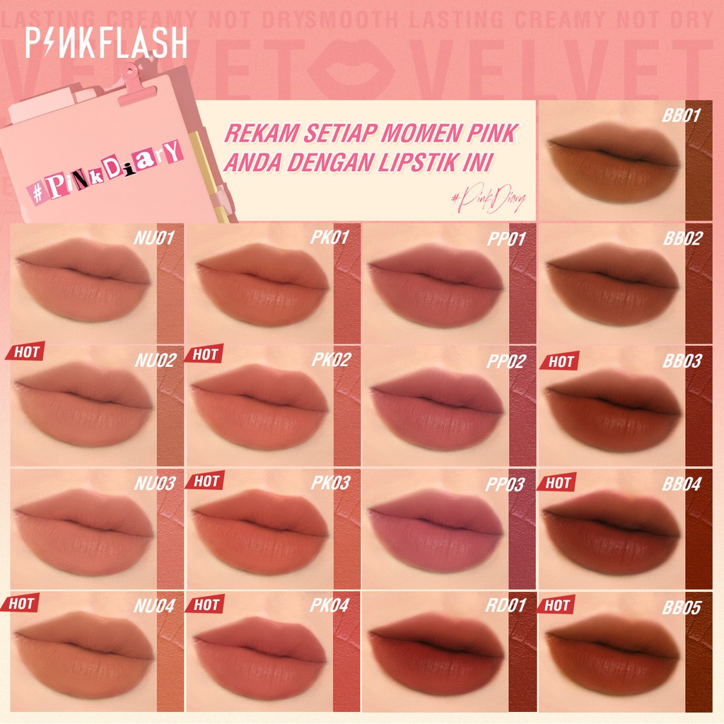 Pinkflash Silky Velvet Lip Cream PF-L04 - NU02