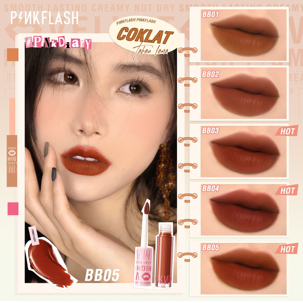 Pinkflash Silky Velvet Lip Cream PF-L04 - NU03