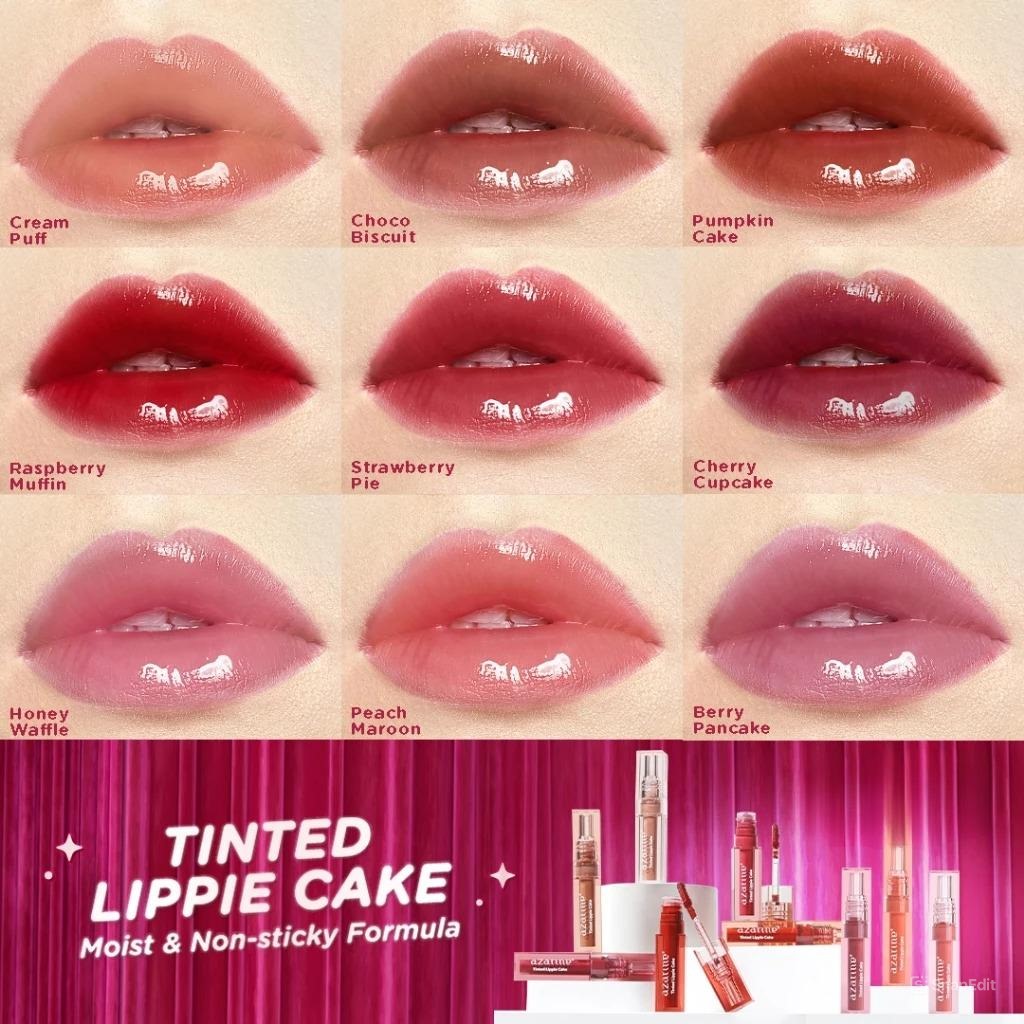 Azarine Tinted Lippie Cake 2.9ml - 05 Strawberry Pie (PINK)