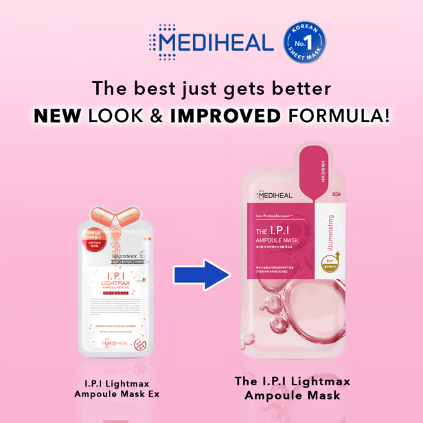 Mediheal Ampoule Sheet Mask - I.P.I Brightening Iluminating (Pink)