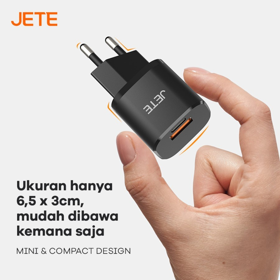 JETE Adaptor E3 GaN 2Out 20W 