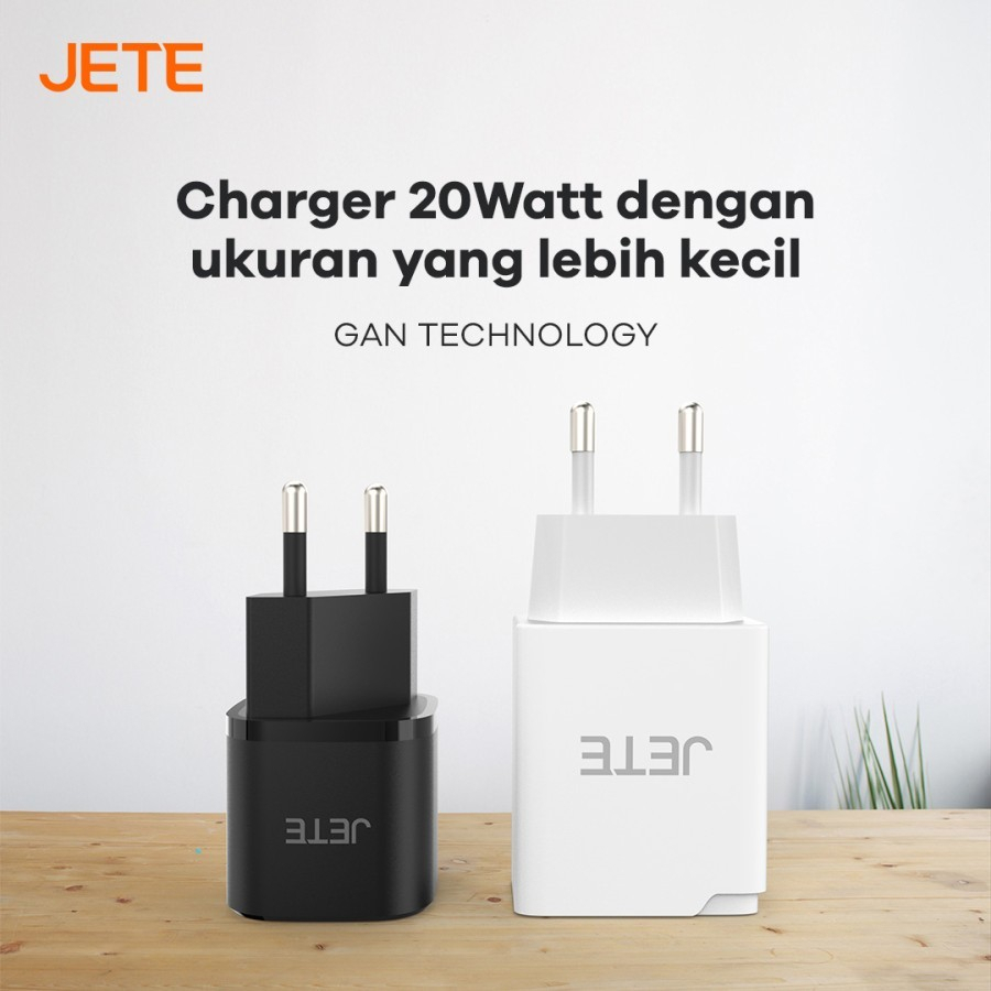 JETE Adaptor E3 GaN 2Out 20W 