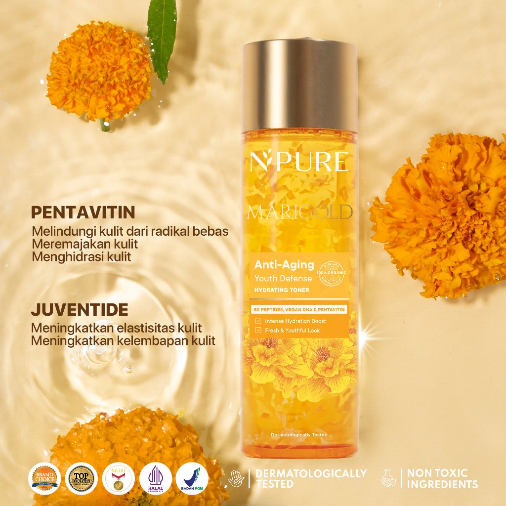 Npure Marigold Anti-Aging Youth Defense Hydrating Toner 150ml