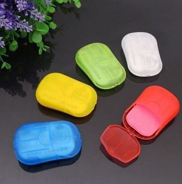 Sabun Kertas Mini Travelling - Hand Washing Tablet Travel Carry Toilet Soap Paper