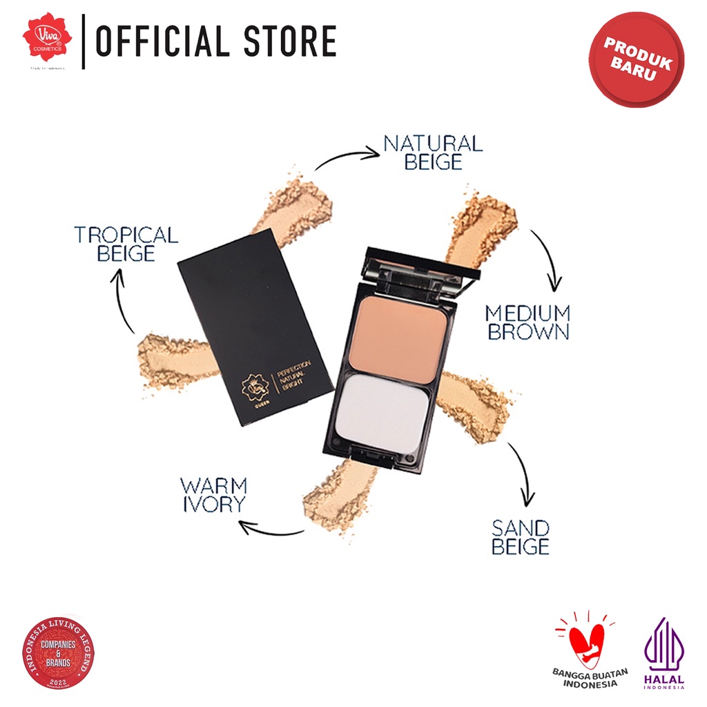 Viva Queen Perfection Natural Bright Two Way Cake SPF25 11gr - Warm Ivory