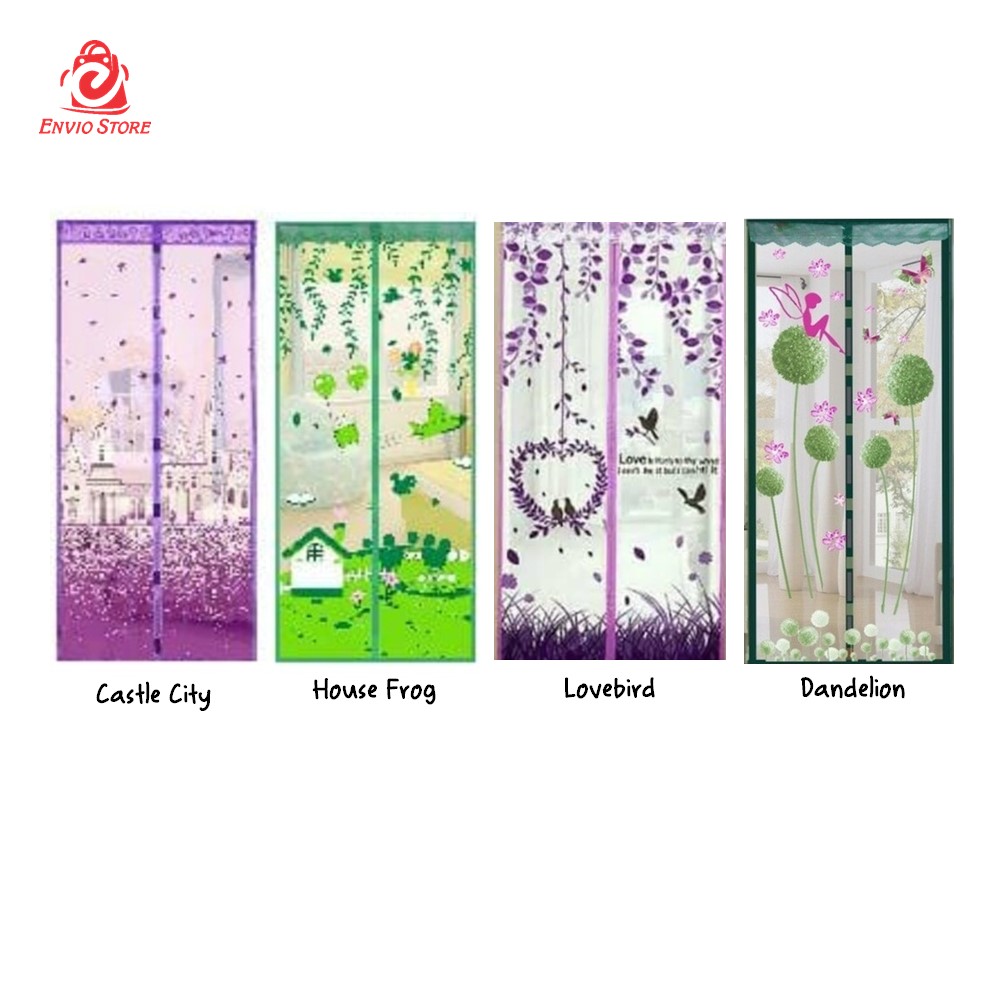 Tirai Magnet MOTIF GAMBAR Anti Nyamuk (Mosquito Net)