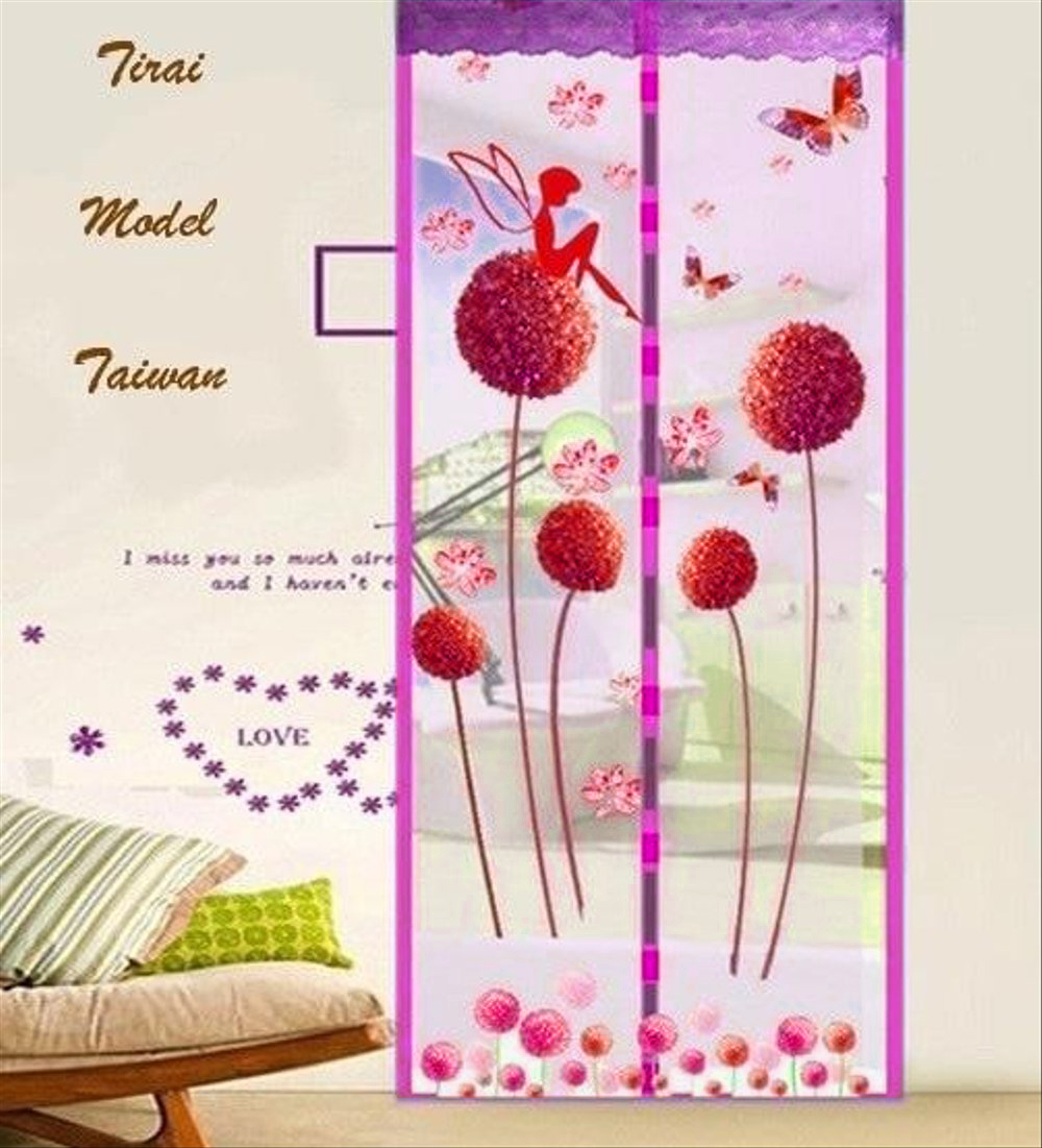 Tirai Magnet MOTIF GAMBAR Anti Nyamuk (Mosquito Net)