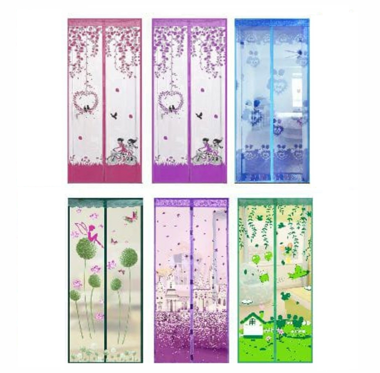 Tirai Magnet MOTIF GAMBAR Anti Nyamuk (Mosquito Net)
