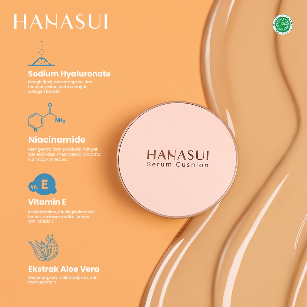 Hanasui Serum Cushion 15gr - 10 Classy Ivory