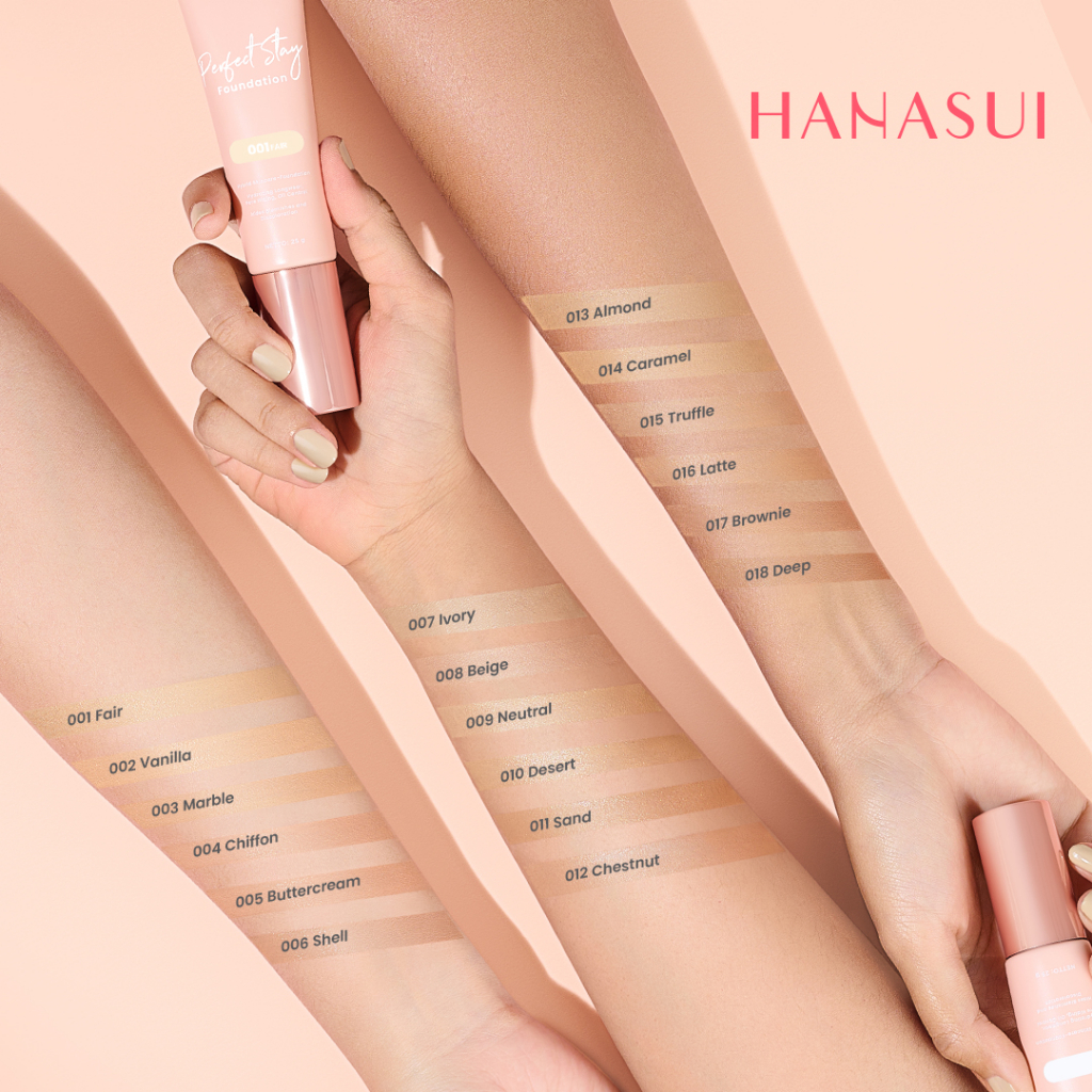 Hanasui Perfect Stay Foundation 25gr - 10 Desert