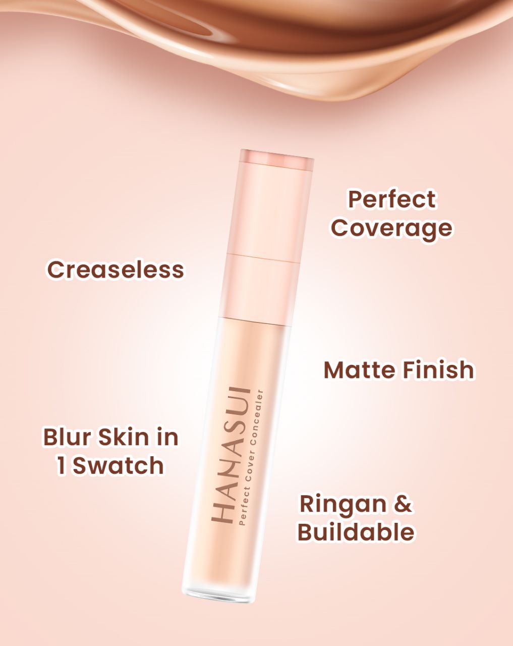 Hanasui Perfect Cover Concealer 4.5gr - 02 Ivory
