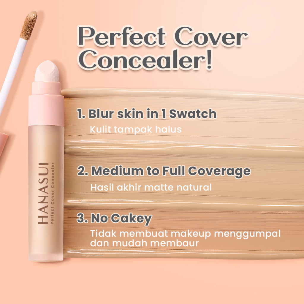 Hanasui Perfect Cover Concealer 4.5gr - 03 Caramel