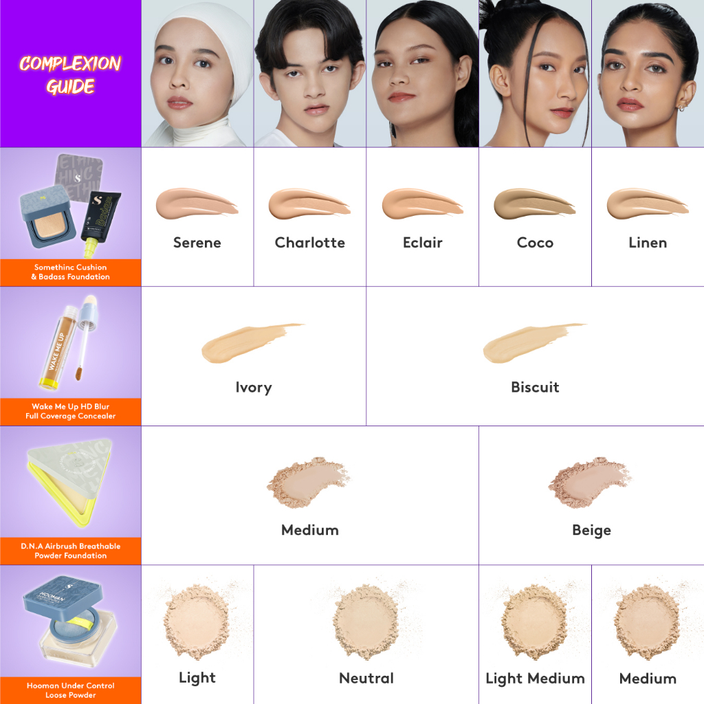 Somethinc Hooman Under Control HD Blur Loose Powder 13gr - Light