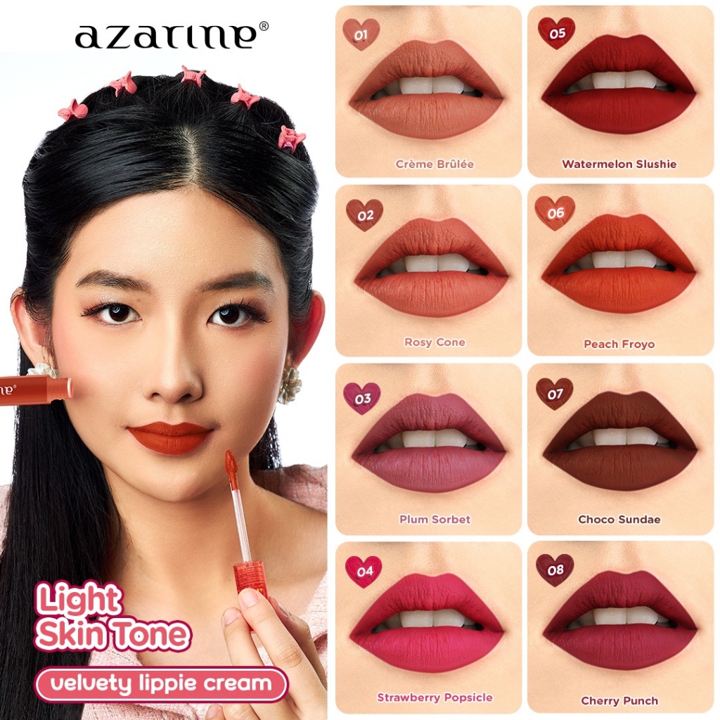 Azarine Velvety Lippie Cream - Crème Brulee 