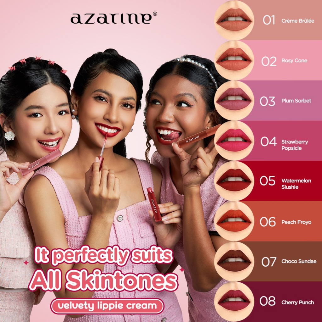 Azarine Velvety Lippie Cream - Crème Brulee 