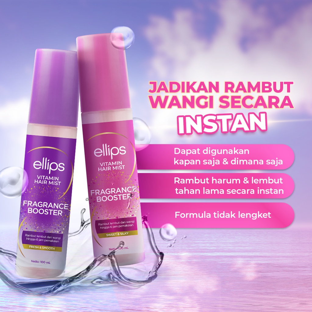 Ellips Vitamin Hair Mist Fragrance Booster - Sweet & Silky 100ml