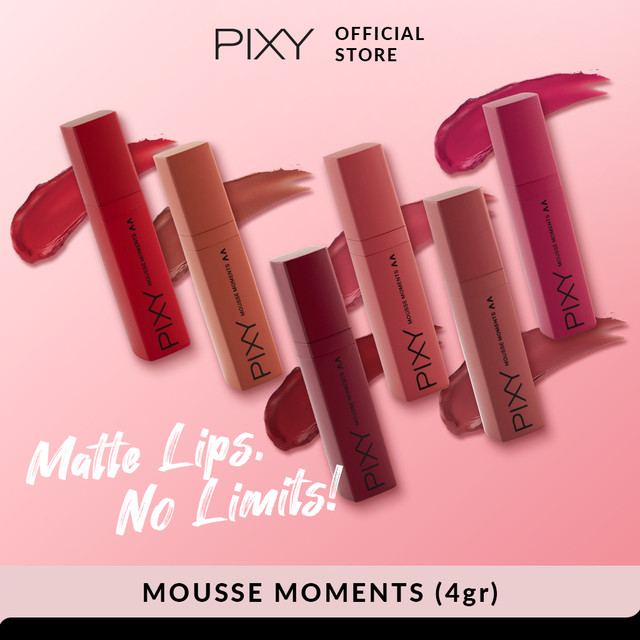 Pixy Mousse Moments Matte Lips - 01 Crown In Red