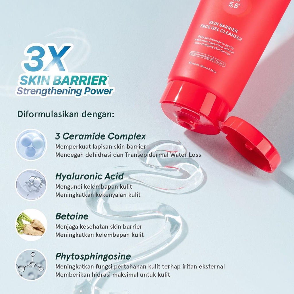 Dear Me Beauty Skin Barrier Face Gel Cleanser 100ml