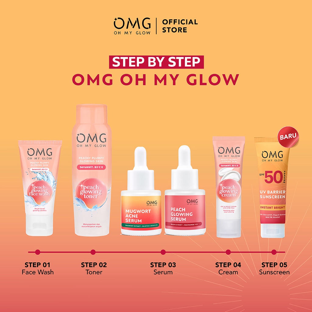 Oh My Glow UV Barrier Sunscreen SPF50 PA++++ 25ml (OMG)