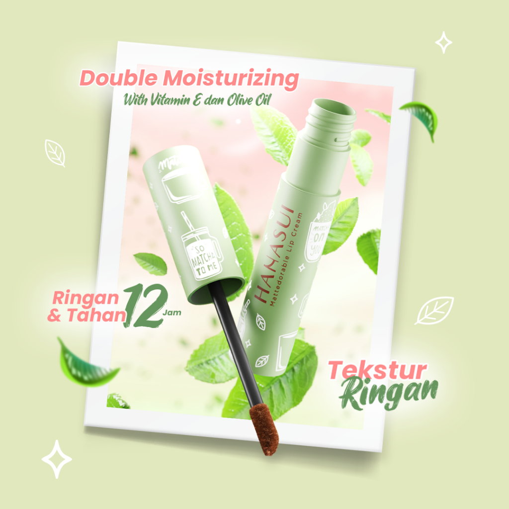 Hanasui Mattedorable Lip Cream MATCHA LATTE Edition - 06 Matchachoco