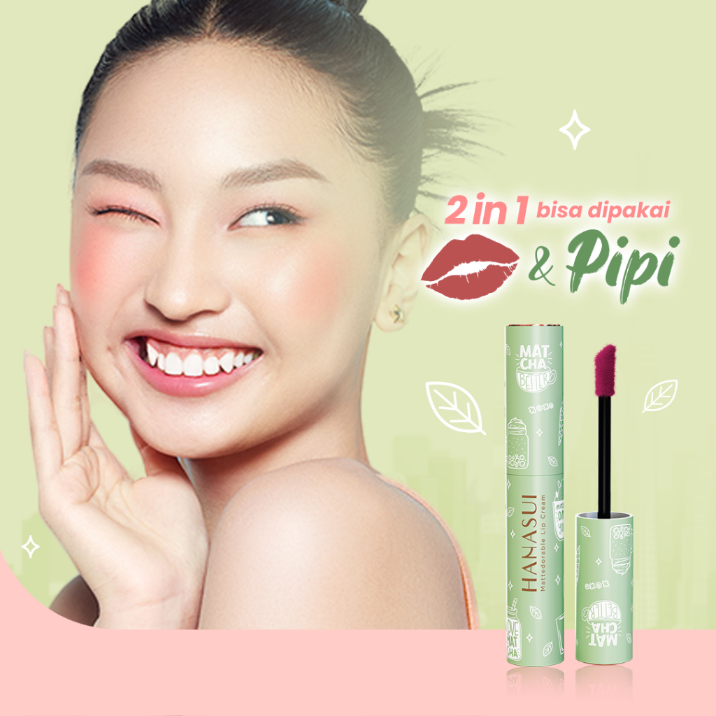 Hanasui Mattedorable Lip Cream MATCHA LATTE Edition - 06 Matchachoco
