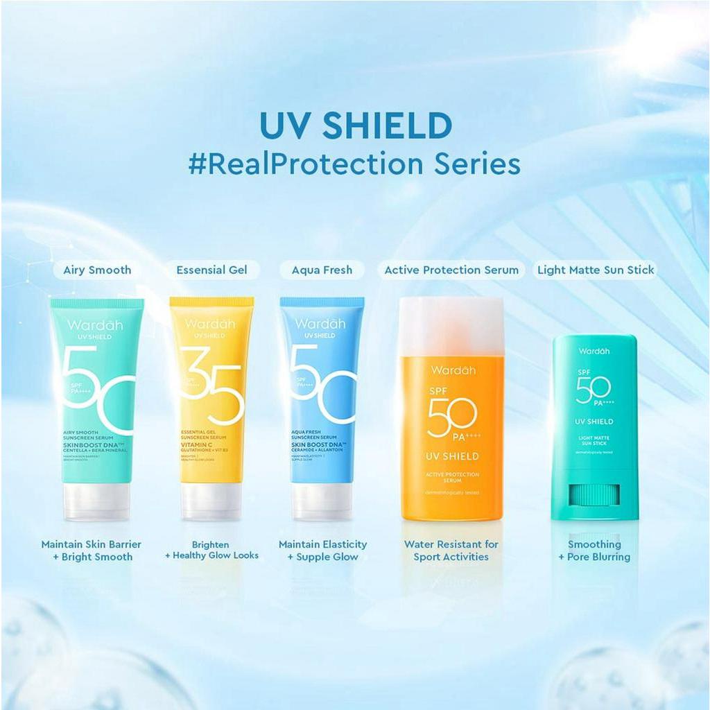 Wardah UV Shield Airy Smooth Sunscreen Serum SPF 50 PA++++ 25ml