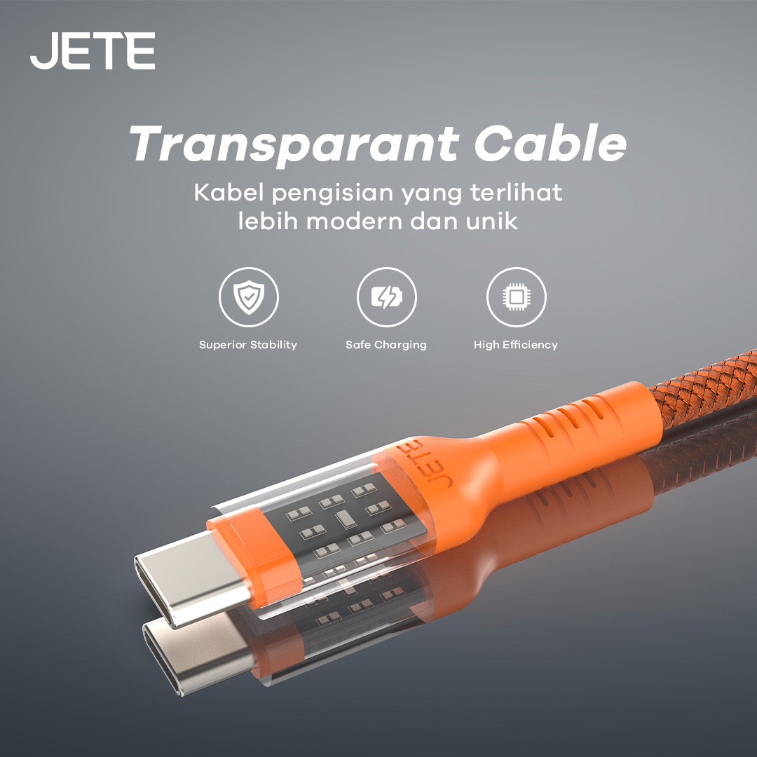 JETE Kabel Power Delivery CX11 - Type-C to Lightning 2.4A