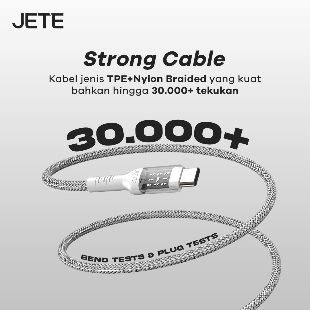 JETE Kabel Power Delivery CX11 - Type-C to Lightning 2.4A