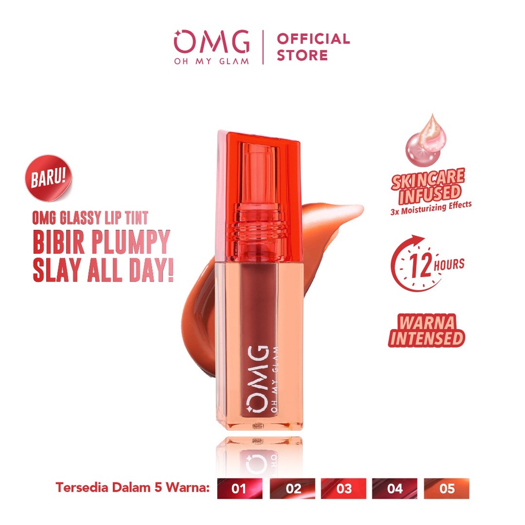 Oh My Glam Glassy Lip Tint - 02 Sienna 2g (OMG)