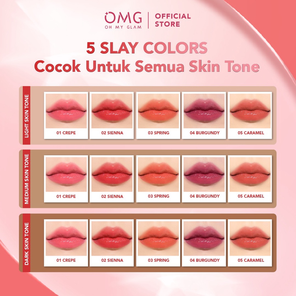 Oh My Glam Glassy Lip Tint - 02 Sienna 2g (OMG)