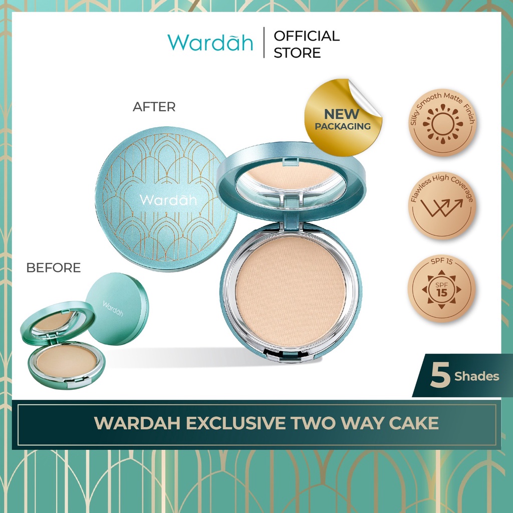 Wardah Exclusive Two Way Cake SPF 15 - 02 Light Beige 12g
