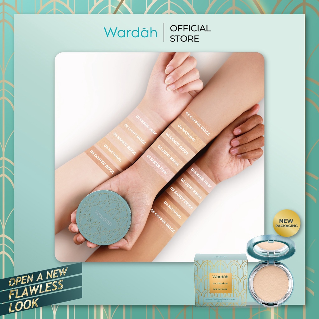 Wardah Exclusive Two Way Cake SPF 15 - 02 Light Beige 12g