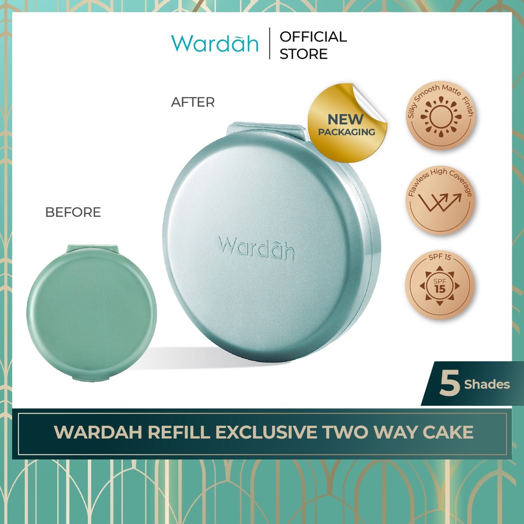 Wardah Exclusive Two Way Cake SPF 15 (REFILL) - 01 Sheer Pink 12g