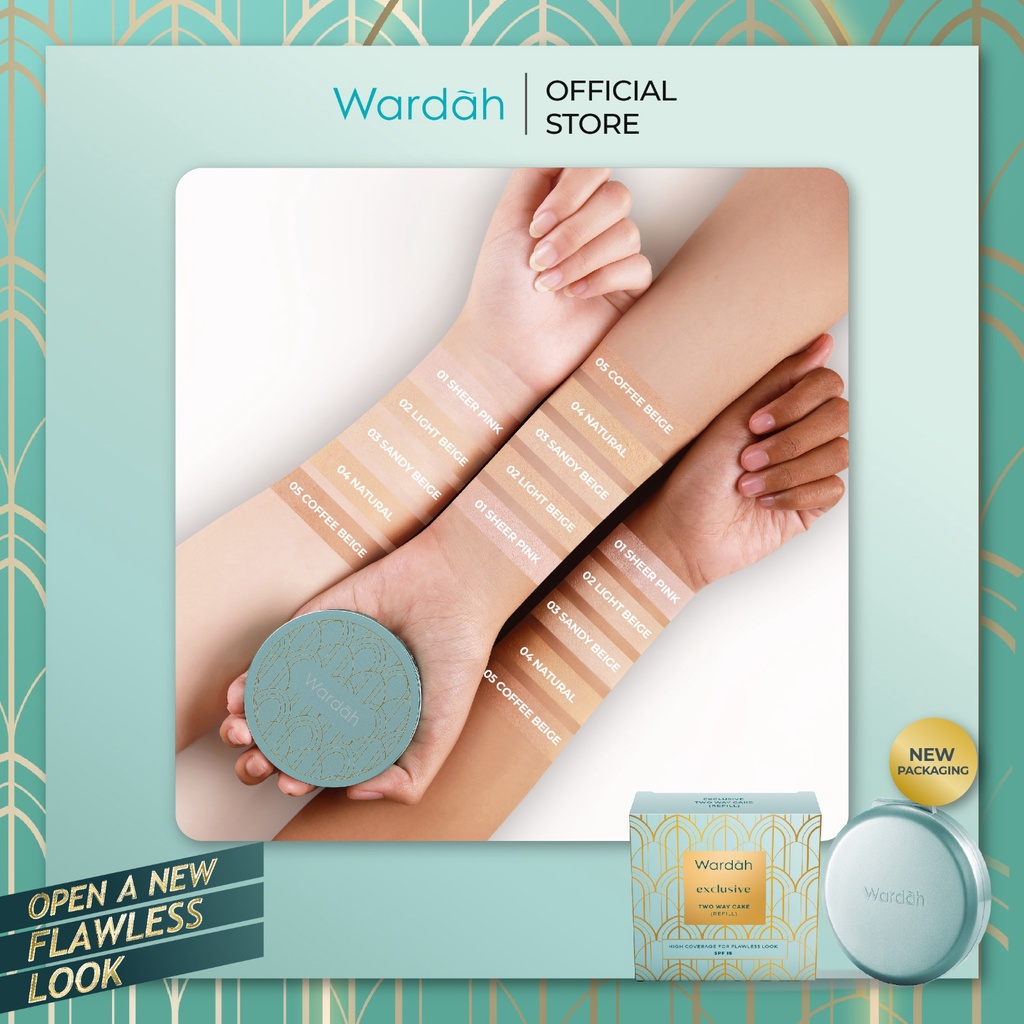 Wardah Exclusive Two Way Cake SPF 15 (REFILL) - 01 Sheer Pink 12g