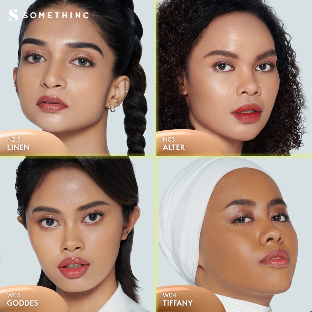 Somethinc Hooman Breathable UV Cushion SPF35 PA++++ REFILL - Perle (Cushion Matte)