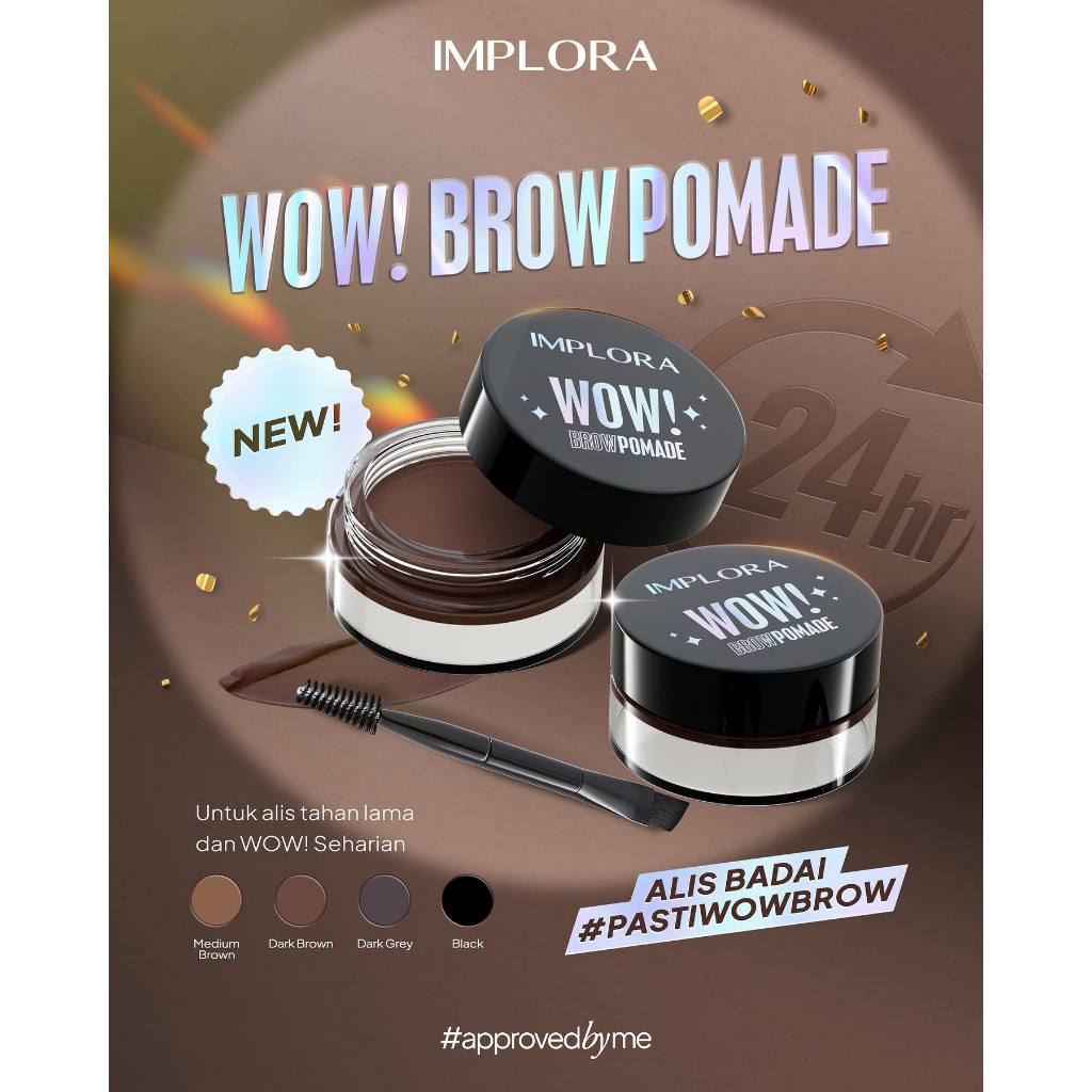 Implora WOW! Brow Pomade 2,5gr - Dark Grey