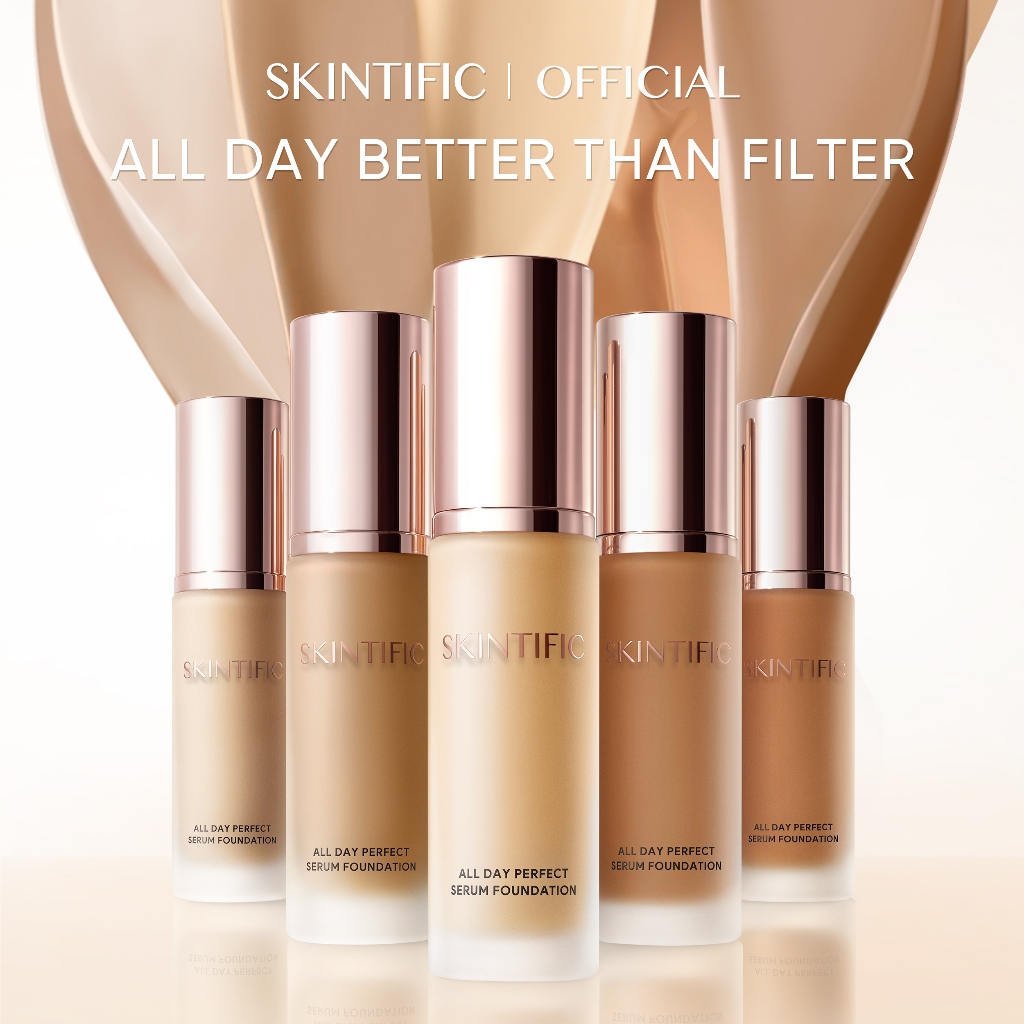 Skintific All Day Perfect Serum Foundation 25ml - 01 Vanilla