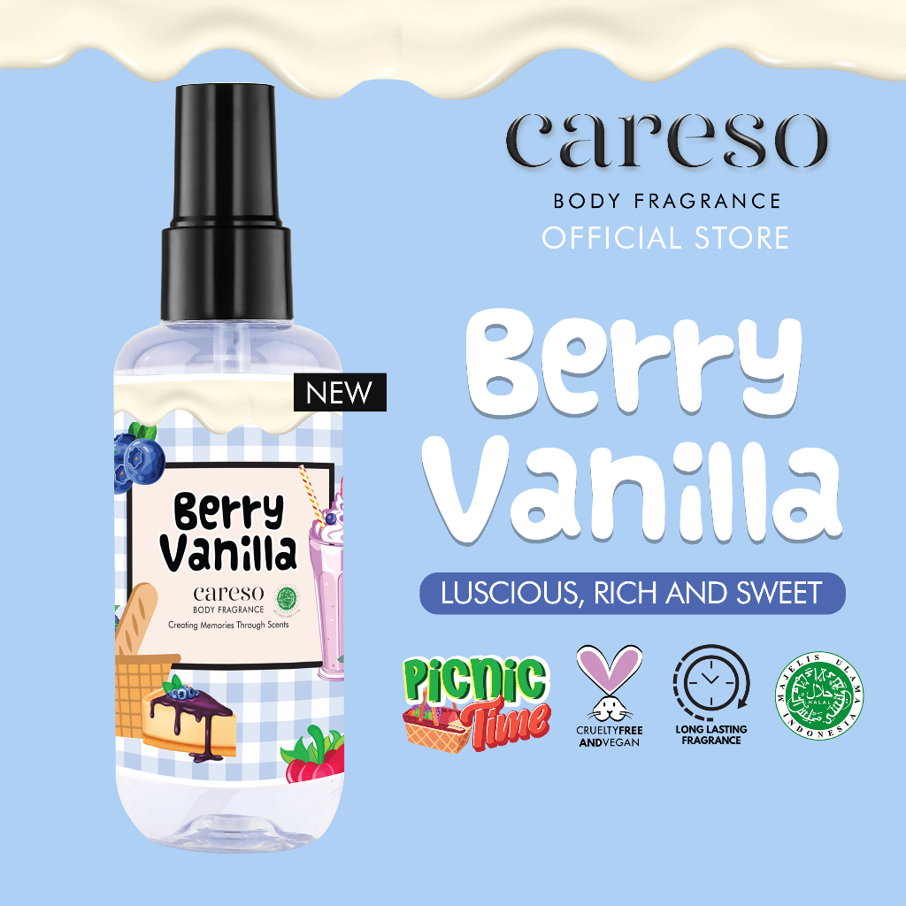 Careso Body Fragrance 100ml - Berry Vanilla *