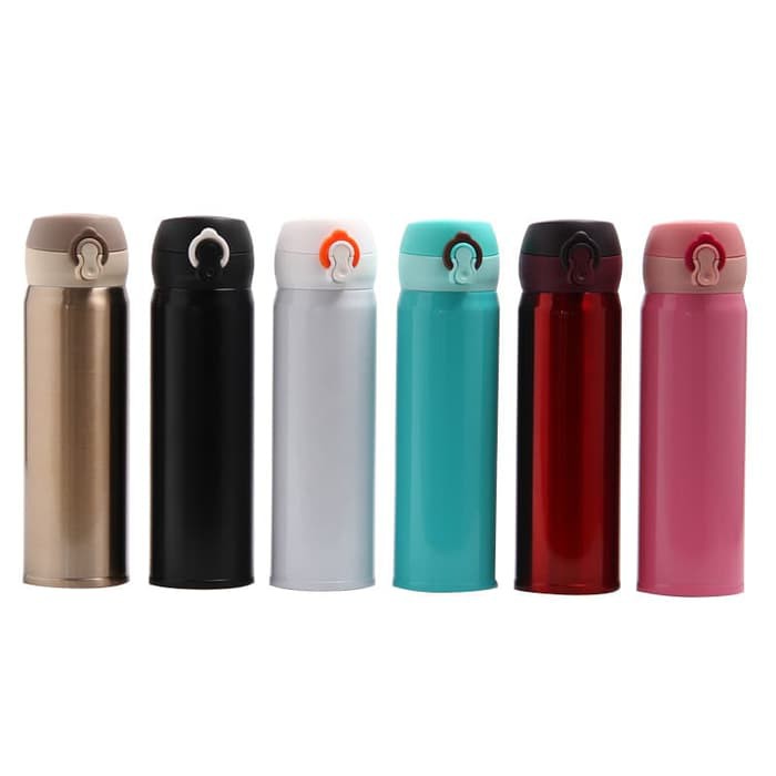 Termos KANCING POLOS 500ml - Botol Minum Tahan Panas & Dingin