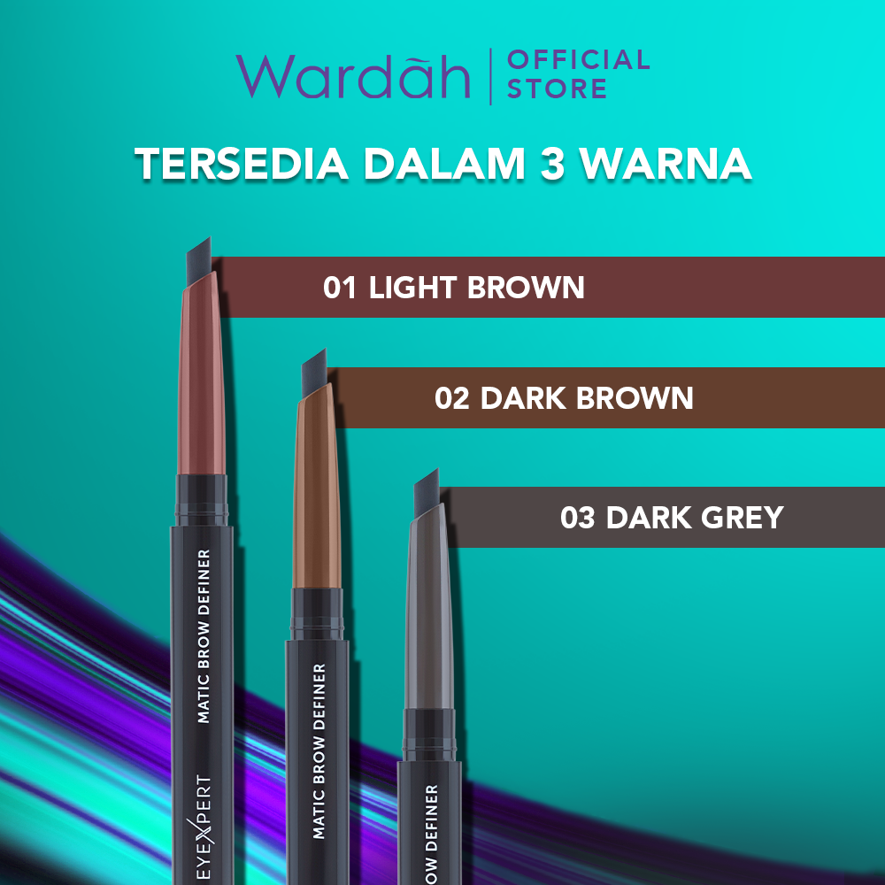 Wardah EyeXpert Matic Brow Definer 0.25gr - 03 Dark Grey