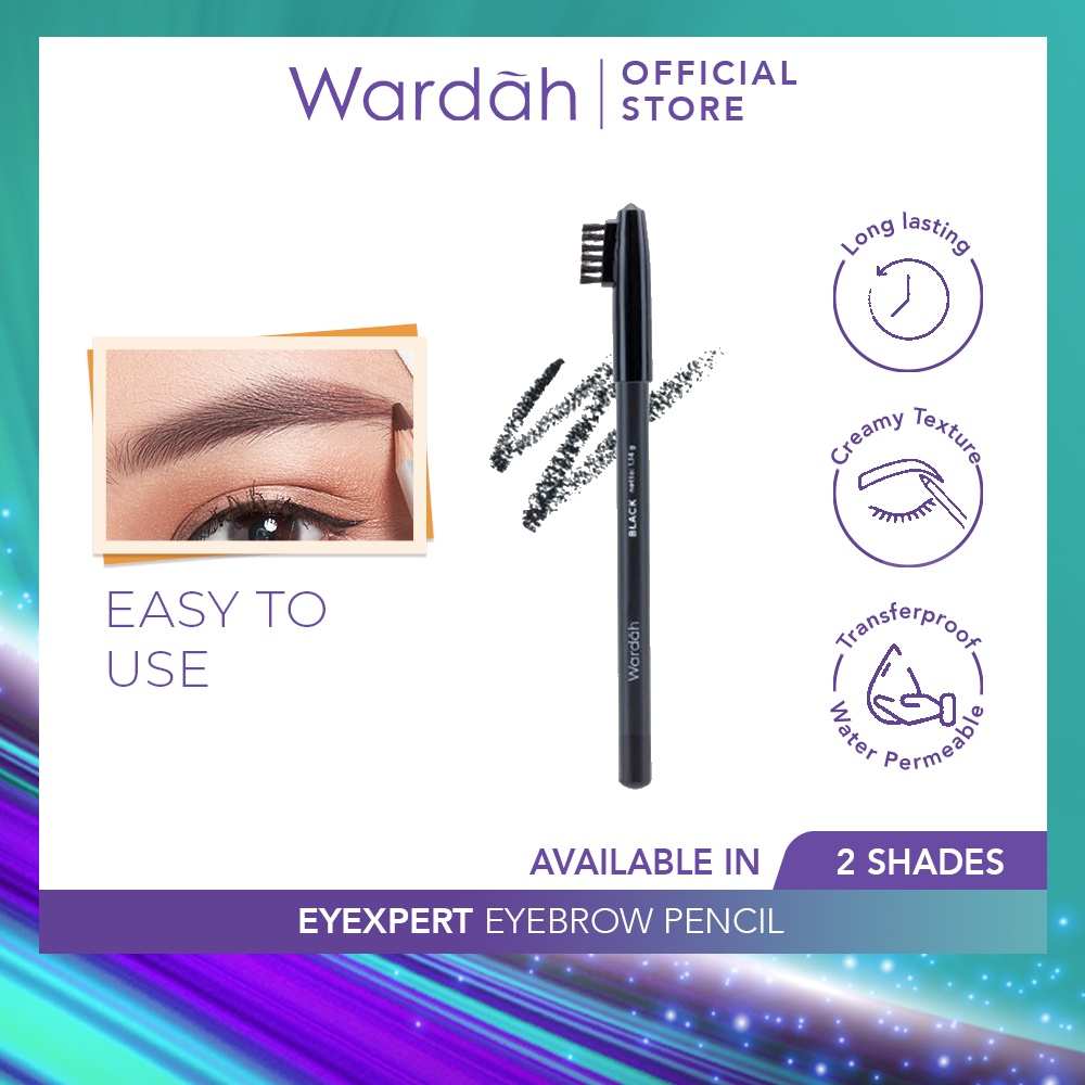 Wardah EyeXpert Eyebrow Pencil 1.14gr - Brown (Pensil Alis)