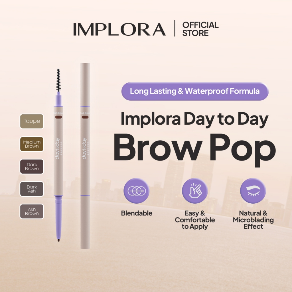 Implora Day to Day Series Brow Pop - Dark Brown