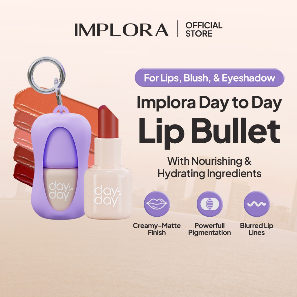Implora Day to Day Series Key Chain Lip Bullet - 01 Intention