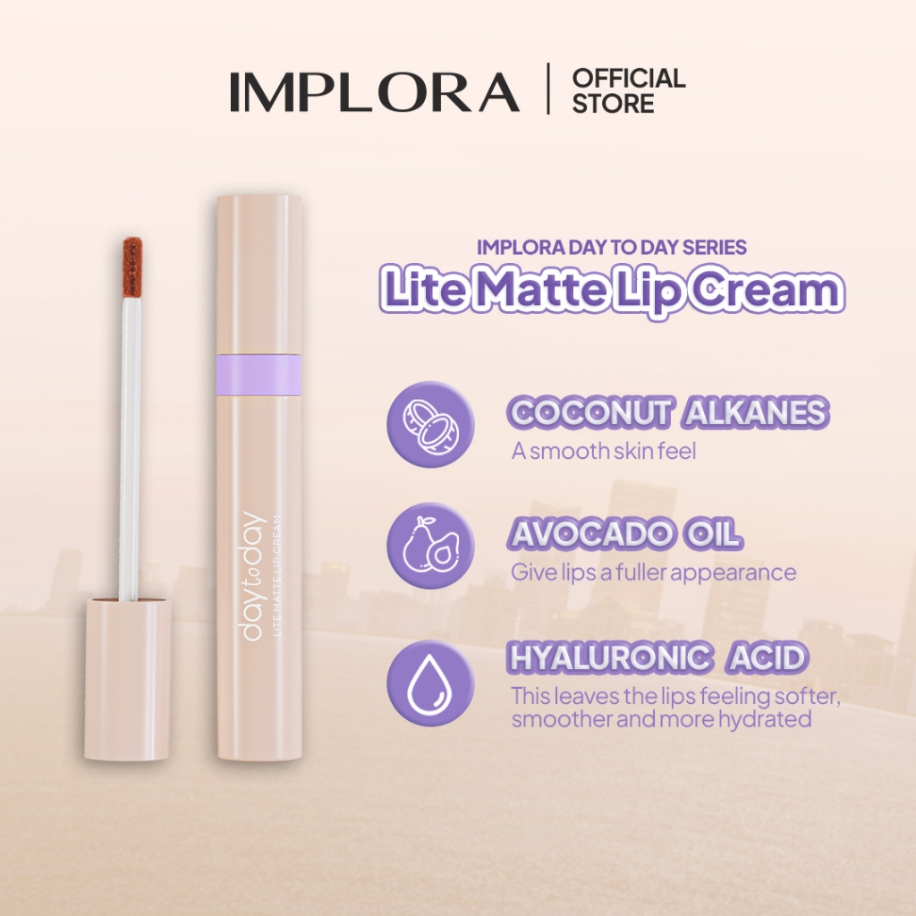 Implora Day to Day Series Lite Matte Lip Cream - 03 Passionate