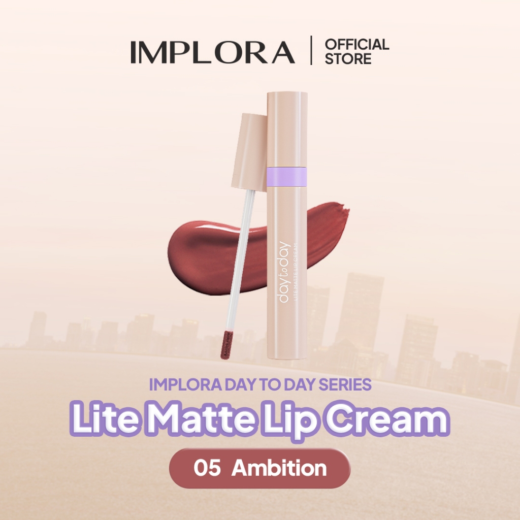 Implora Day to Day Series Lite Matte Lip Cream - 05 Ambition